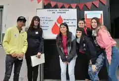 Se realizó en la secundaria 4 una exitosa colecta de sangre, la primera en una escuela de Tandil