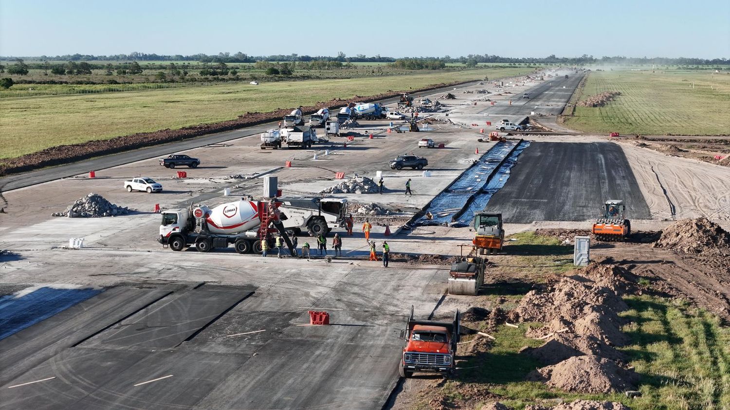 Aeropuerto de Rosario - Obras en la pista - octubre 2025