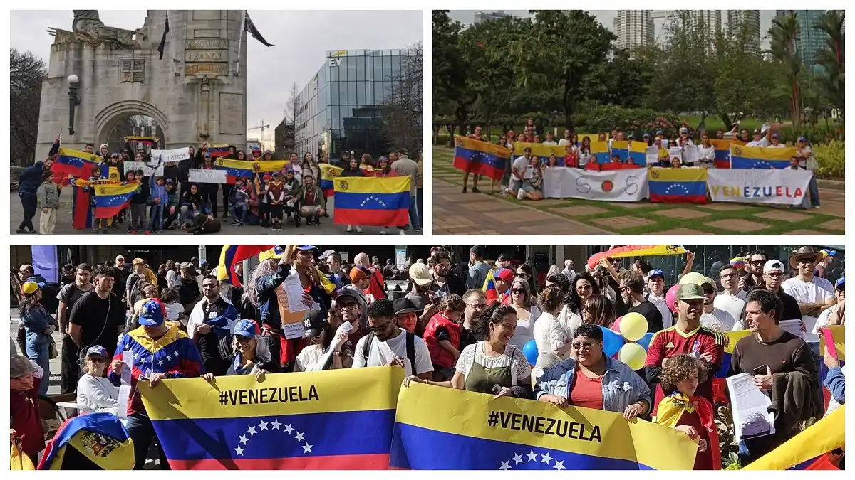 VENEZOLANOS en el MUNDO acataron el llamado de María Corina de salir a la calle este 17AGO (+Videos y fotos)