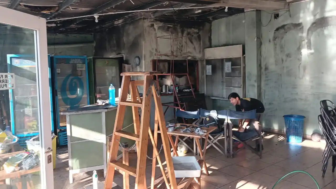 El incendio se generó por un cortocircuito en la conexión de un electrodoméstico