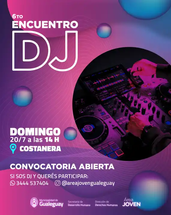 ¡Se viene el 6to Encuentro de DJs en la Costanera!