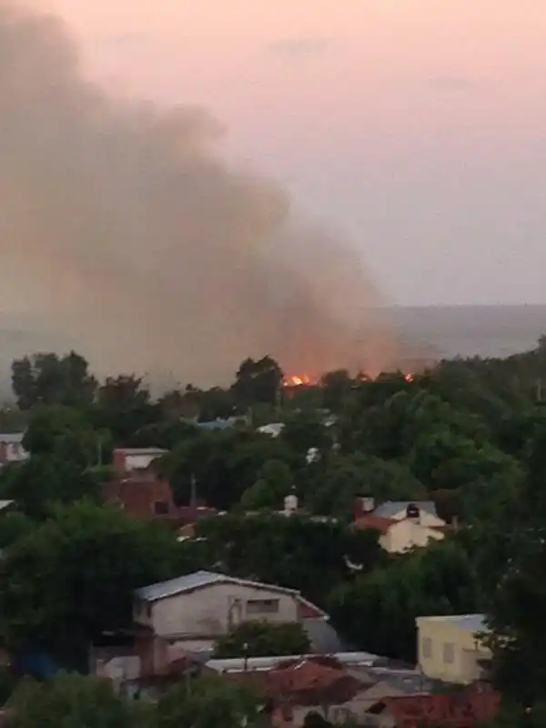 Incendio en la Reserva Natural San Isidro
