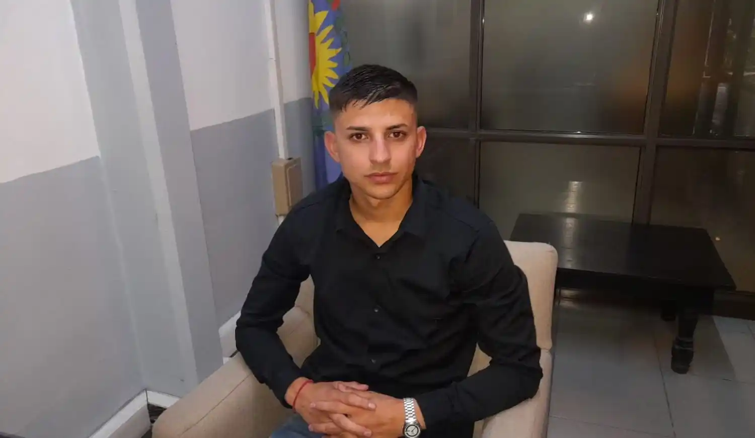 Rodirgo Tobar, referente de Agrupación Azul y Blanca.