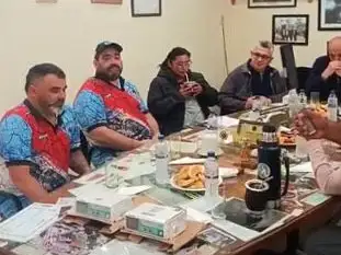 Integrantes de la Barra Pesquera, Hospital y Bomberos.