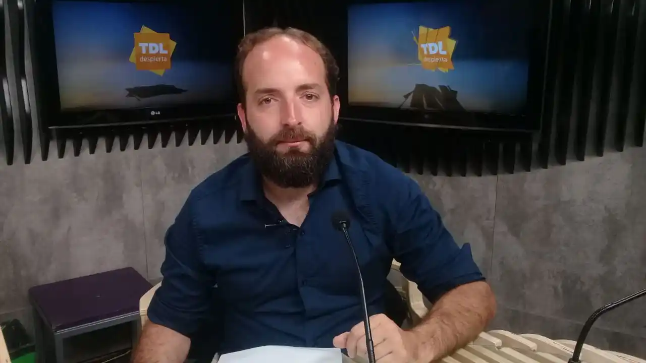 Nicolas Carrillo en el desayuno de Tandil Despierta