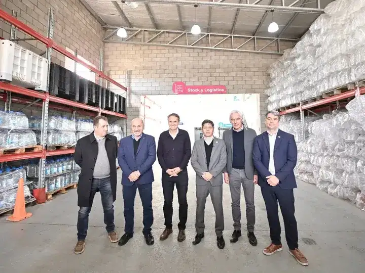 Kicillof con sus ministros en Ensenada.