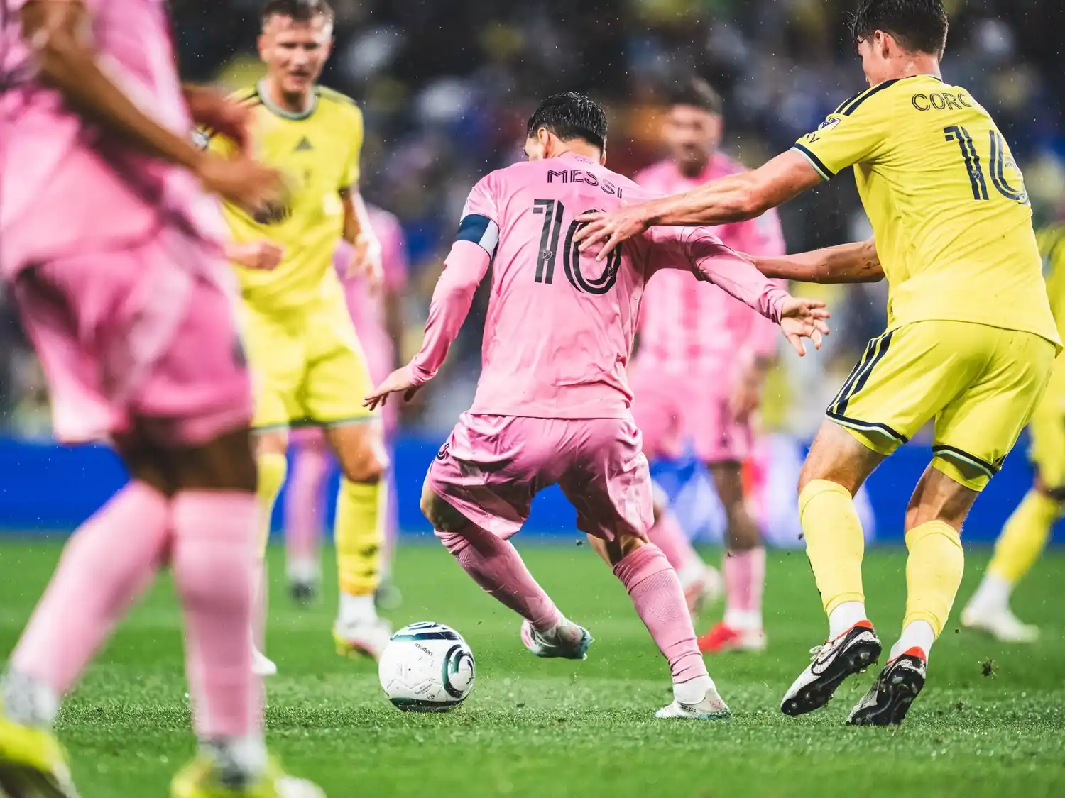 Empate de Las Garzas en cero ante Nashville por la Concachampions. Foto: @InterMiamiCF