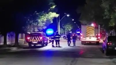 incendio de gomas frente a servicio penitenciario