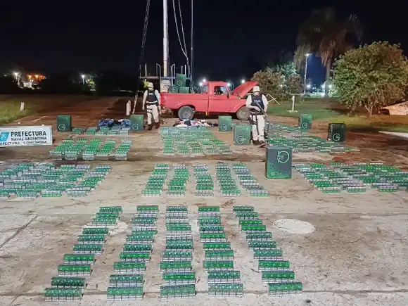 Prefectura Concordia desbarató un millonario cargamento de contrabando