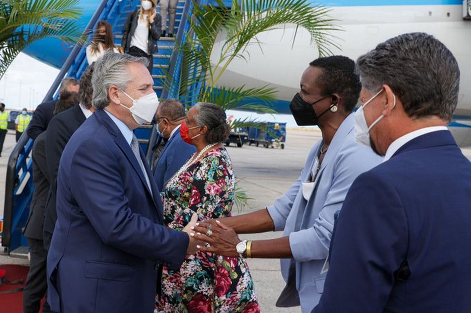 Alberto Fernández marcó la cancha desde Barbados: "Nuestra fuerza política va a acompañar el acuerdo con el FMI"