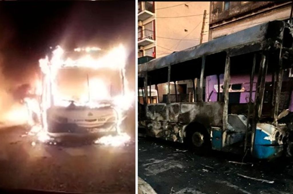 Villa Del Parque: explotó un colectivo, se quemaron cuatro autos y hay tres heridos