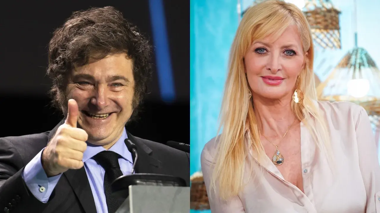 Milei “blanqueó” su relación con Yuyito: beso en la boca en el ex CCK