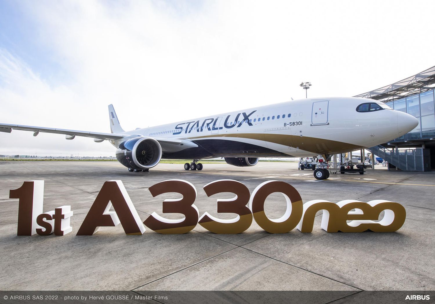 Taiwan’s Starlux Airlines took delivery of its first A330neo