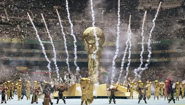 Todo el color y el show en la Ceremonia de Apertura (AFP).