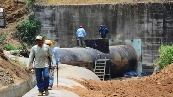 REPARAN EL TUY II y la gente  paga las consecuencias: estas son las zonas sin agua
