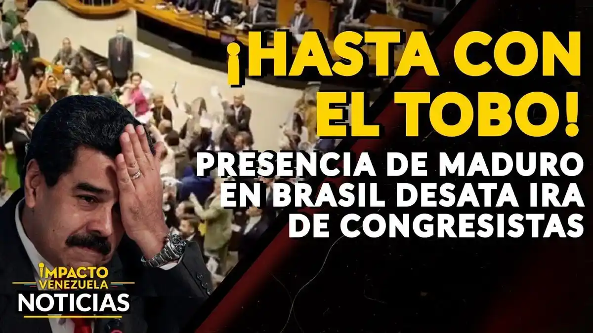 ¡HASTA CON EL TOBO! Presencia de Maduro en Brasil desata ira de congresistas – VIDEO