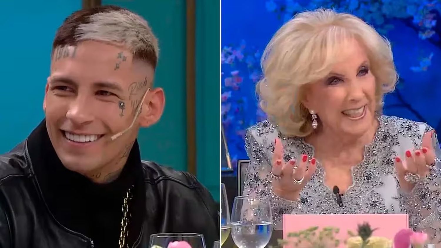 L-Gante lució sus dientes, contó cuánto le costaron y Mirtha Legrand reaccionó: “Estás con comedor nuevo”