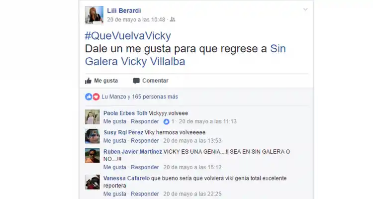 Que vuelva Vicky