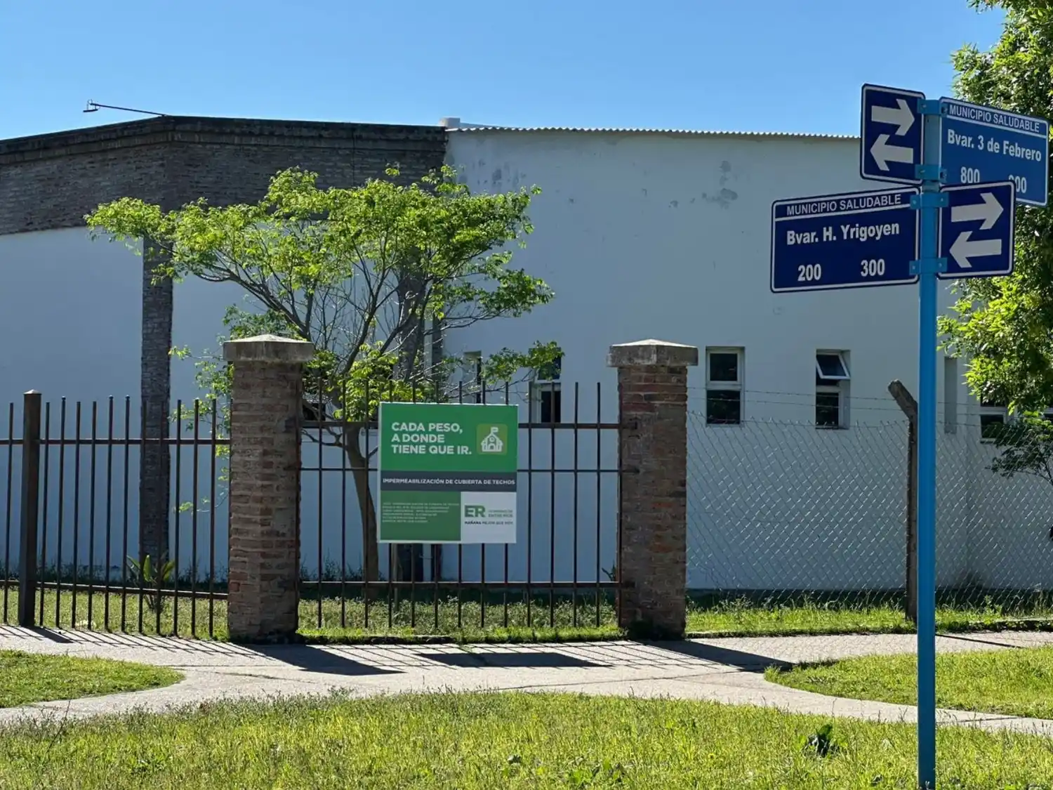 Se realizó una importante obra de reparaciones en un edificio escolar de Urdinarrain