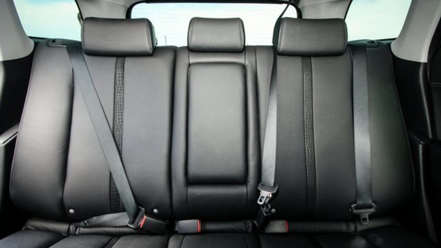 Una persona en el asiento de atrás