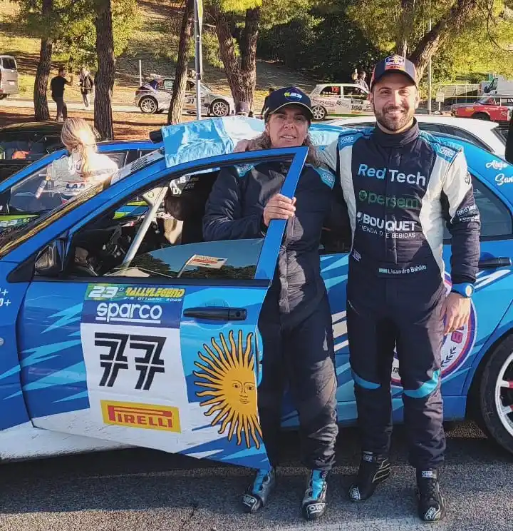 La tandilense Karina Dobal tuvo una destacada actuación en el Rally Legend de San Marino.