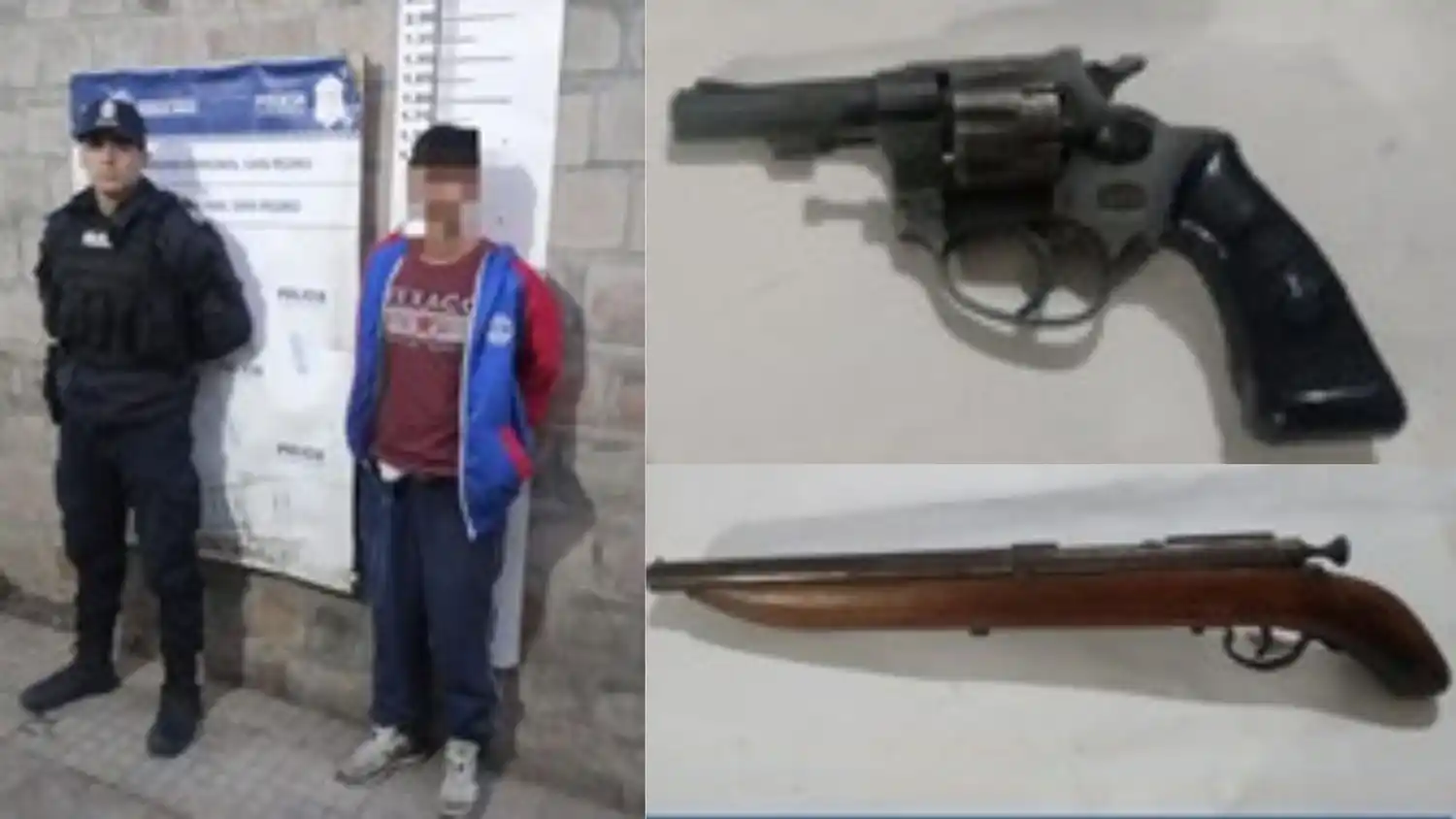 Secuestraron armas y proyectiles a un conocido delincuente