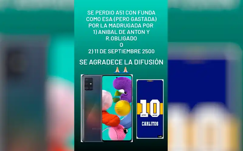 Buscan A51 perdido: ofrecen recompensa