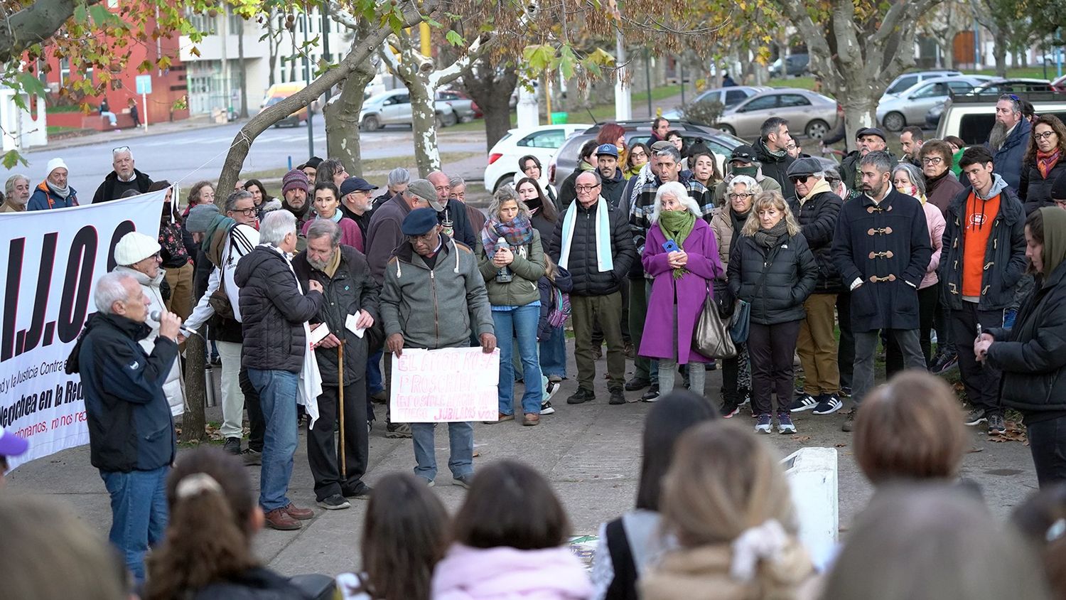 En el paseo de la Memoria. Se realizó una concentración en nuestra ciudad en apoyo a la expresidenta