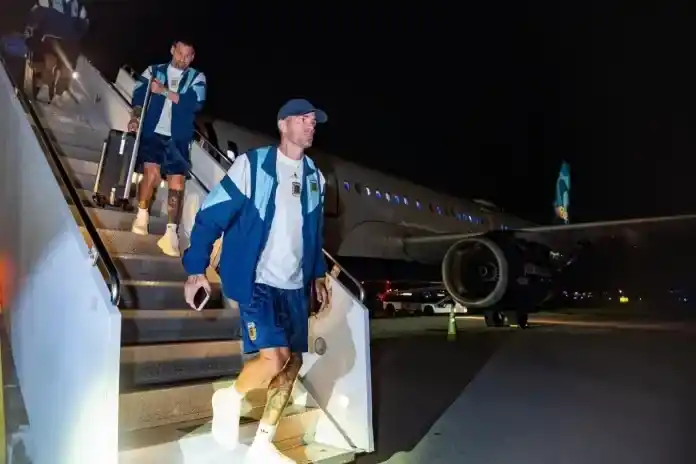 La Selección Argentina llegó a Miami para jugar contra Cabo Verde este viernes