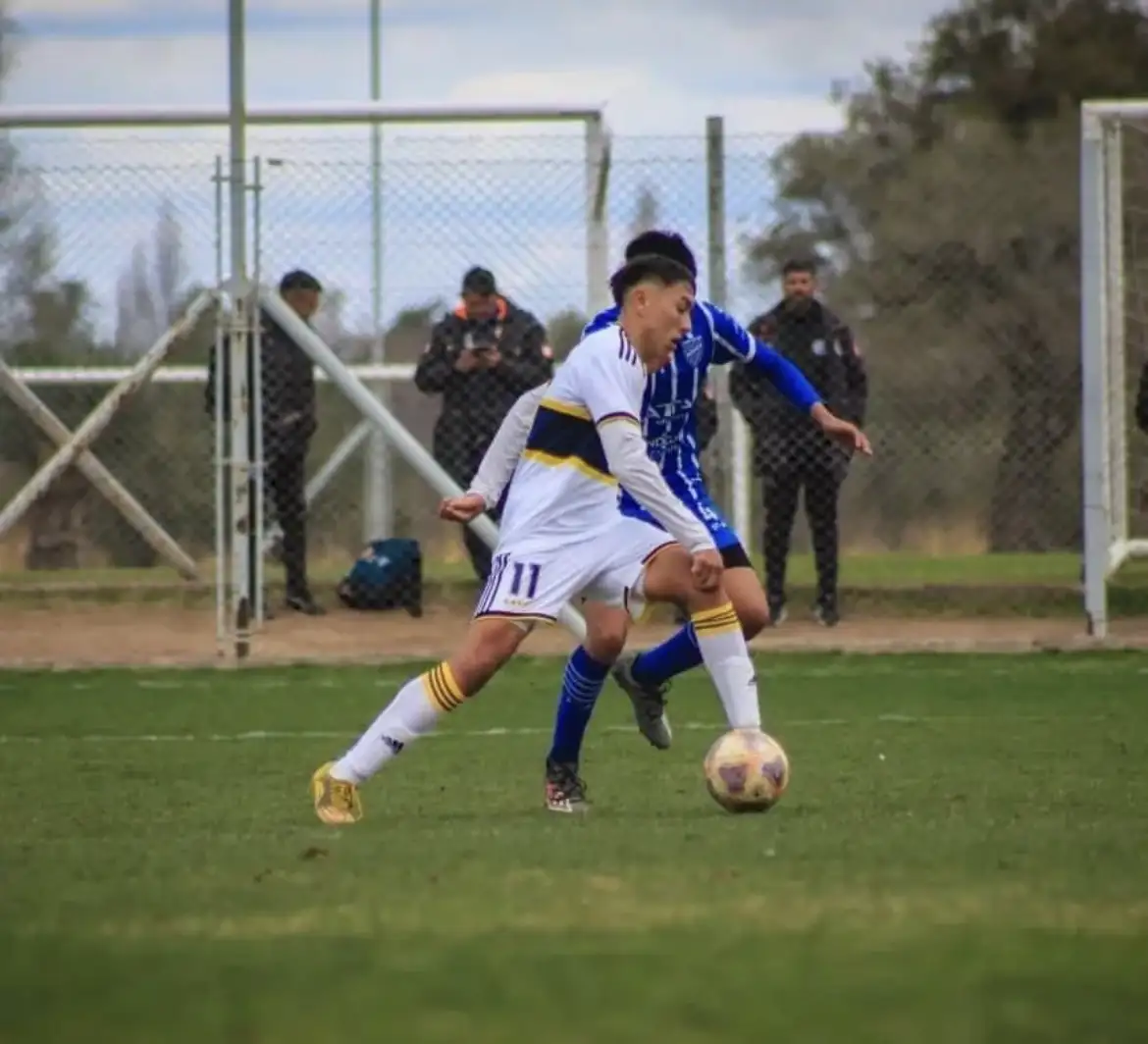 Ruiz, en acción en Boca.