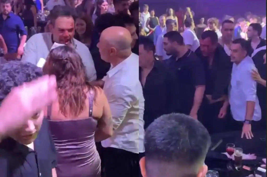 Pelease en una fiesta de egresados