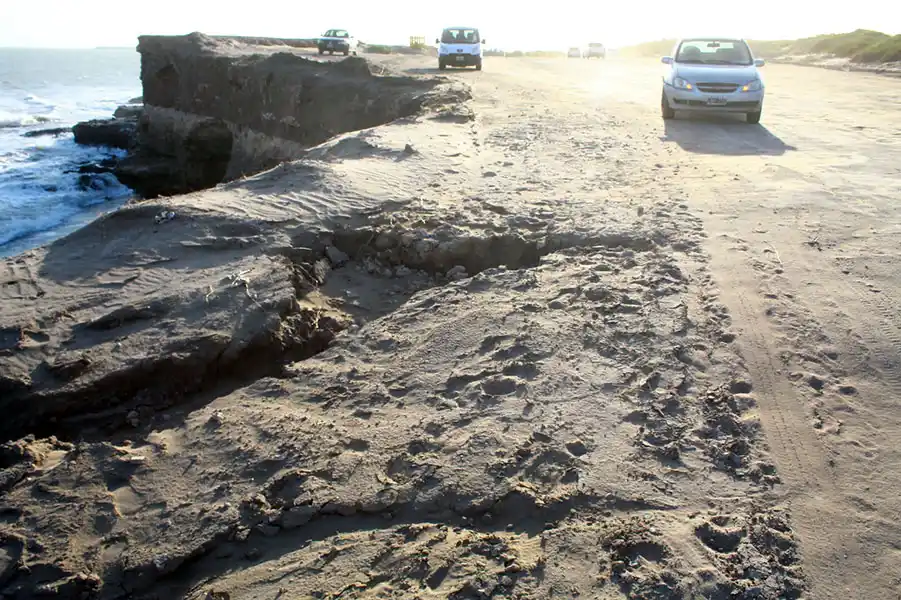 La erosión avanza en la costa de Quequén