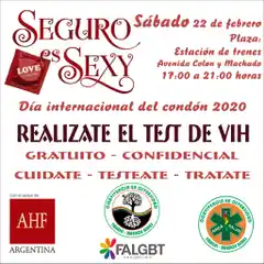 Realizarán esta tarde una jornada de testeo de VIH