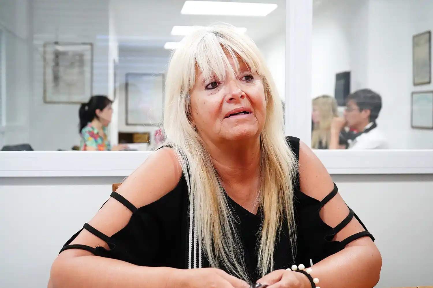 Orgullosa. De su trabajo como conductora de un remise, se siente Margarita Stefanutti