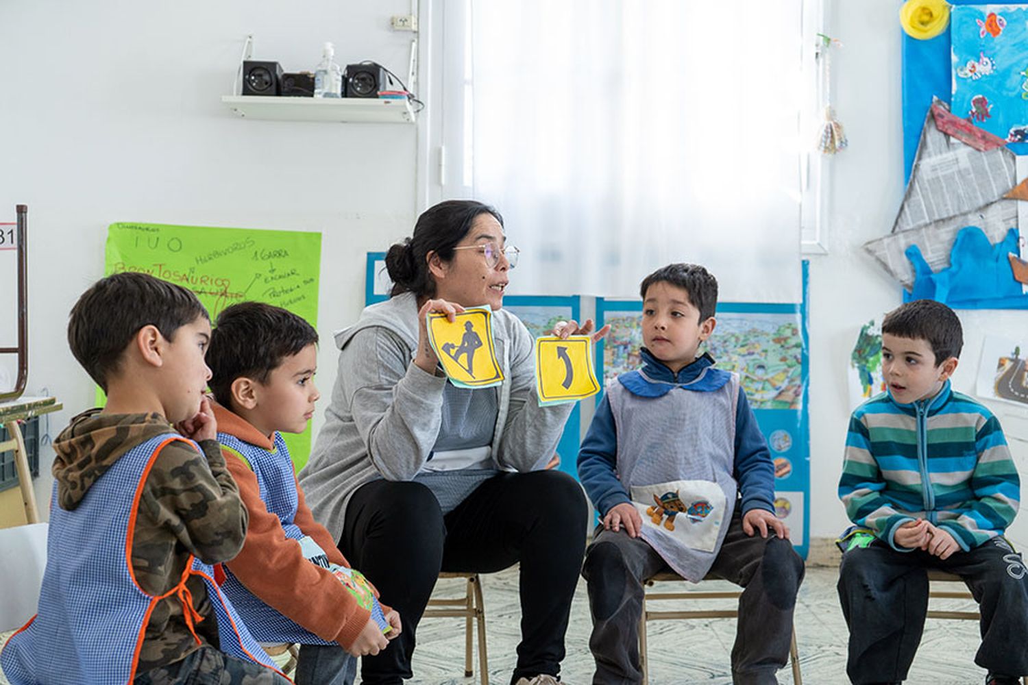 Charla sobre educación vial en el Jardín de Infantes 901