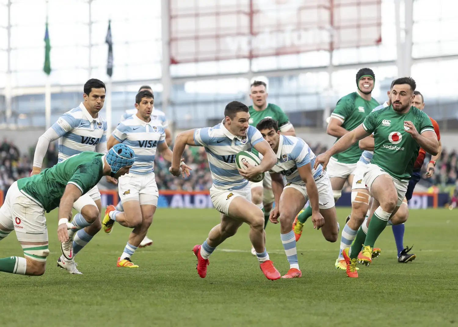 Los Pumas no pudo en Dublin.