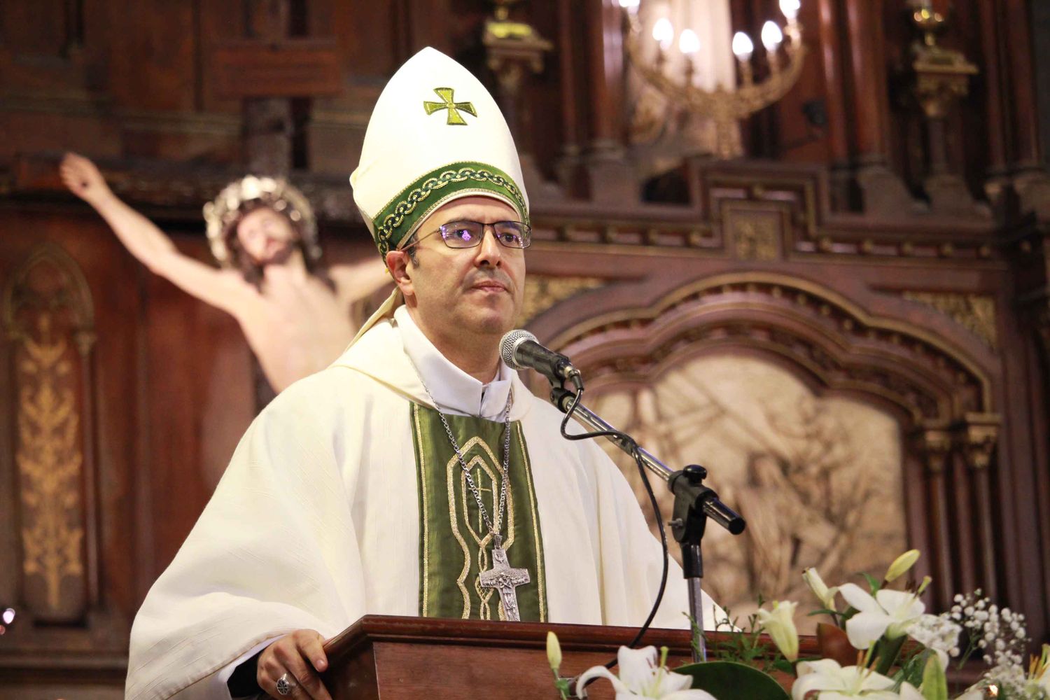 Gabriel Mestre coincidió con la mirada del Papa Francisco.