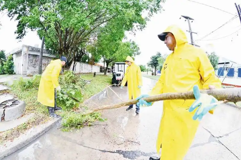 Efectiva intervención del municipio para 
paliar los efectos del temporal en la ciudad