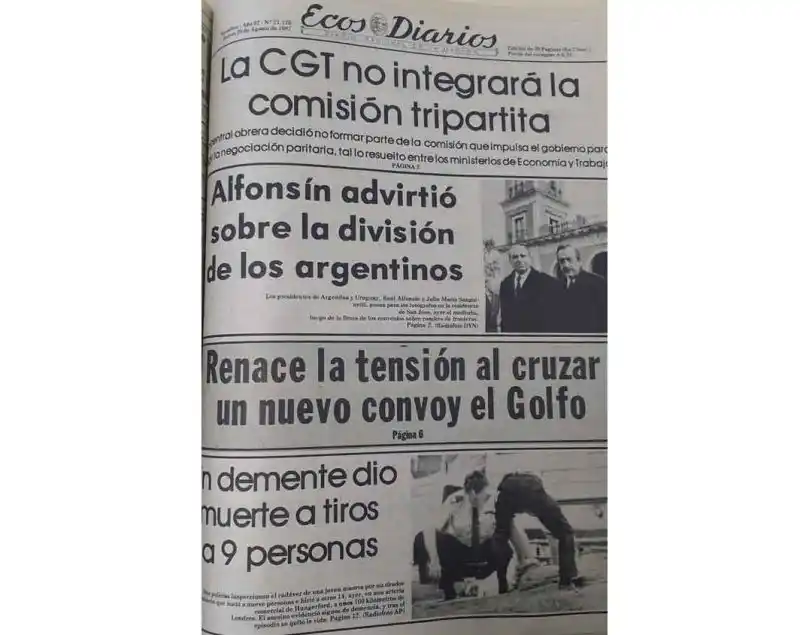 Jueves 20 de agosto de 1987