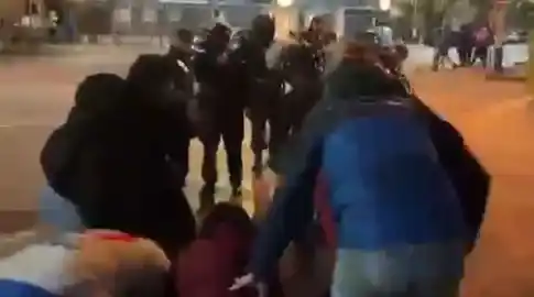 La violencia empañó la alegría de los hinchas.