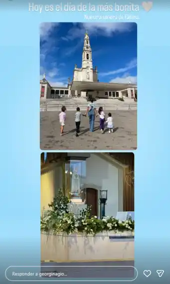 La ausencia de Cristiano Ronaldo no pasó desapercibida, aunque la influencer lo mantuvo presente con un gesto simbólico/ IG: @georginagio