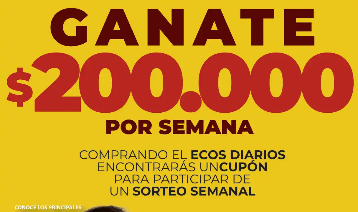 Ecos Diarios sortea $200.000 por semana con un nuevo cupón