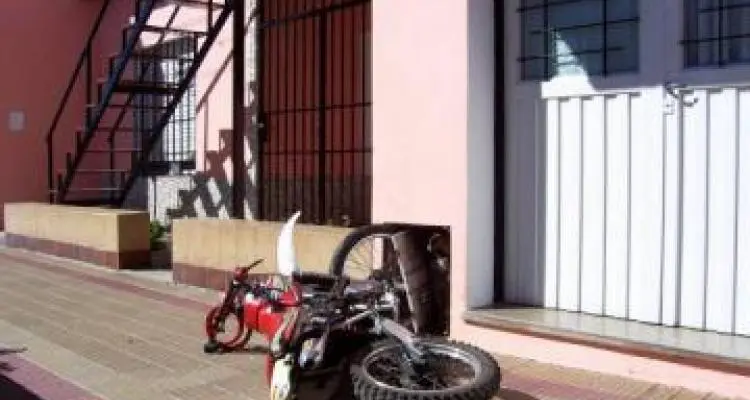 Grave accidente en moto