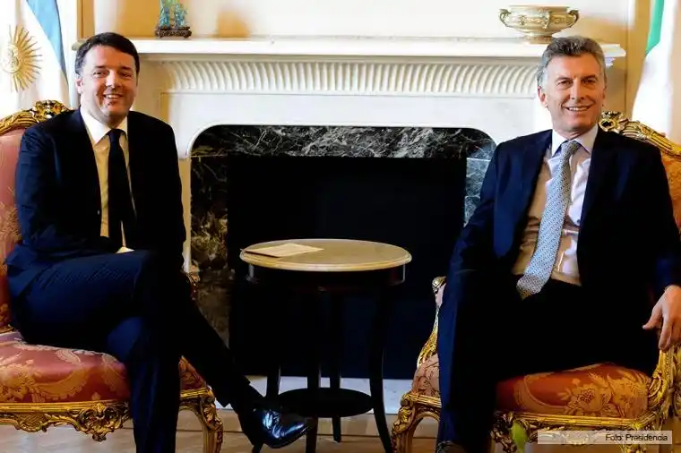 Macri se reunió con el Primer Ministro de Italia