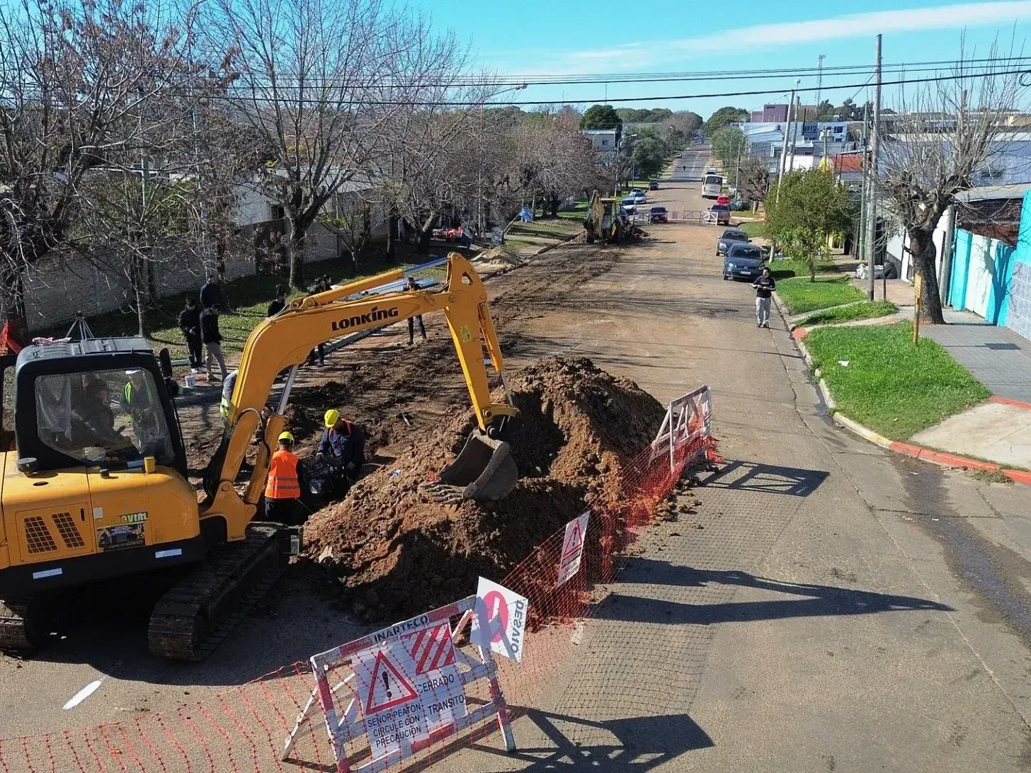 Comenzaron los trabajos de repavimentación de calle Ricardo Rojas