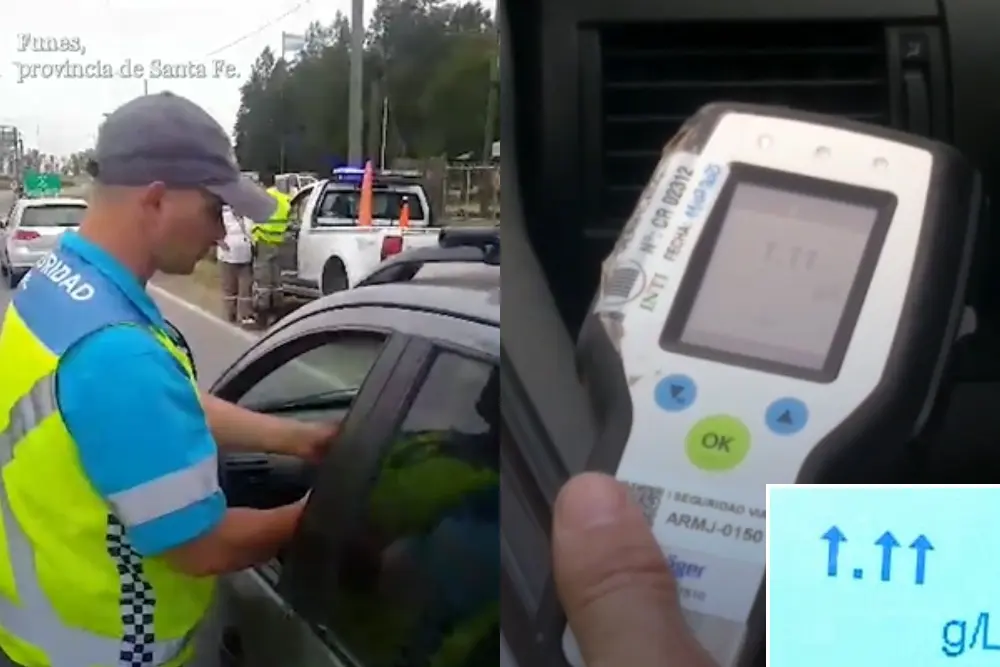 Polémica por un conductor que "reventó" el alcoholímetro en Funes