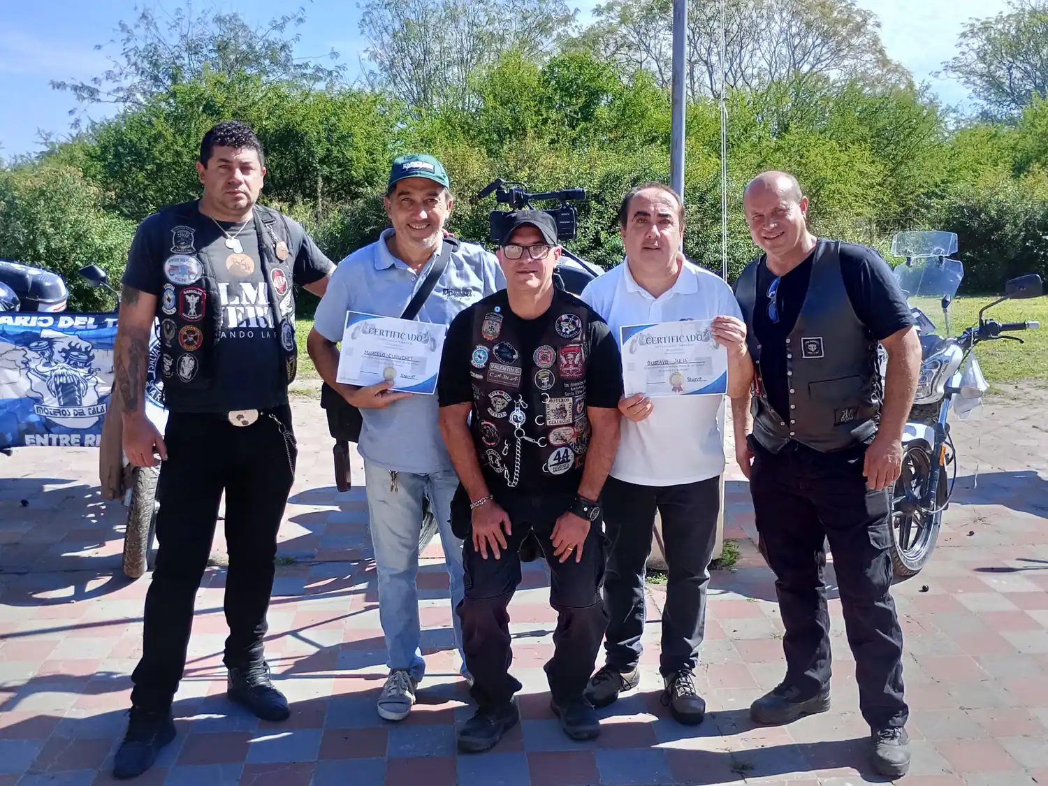 Gran jornada solidaria de moteros en escuelas rurales de Gualeguay