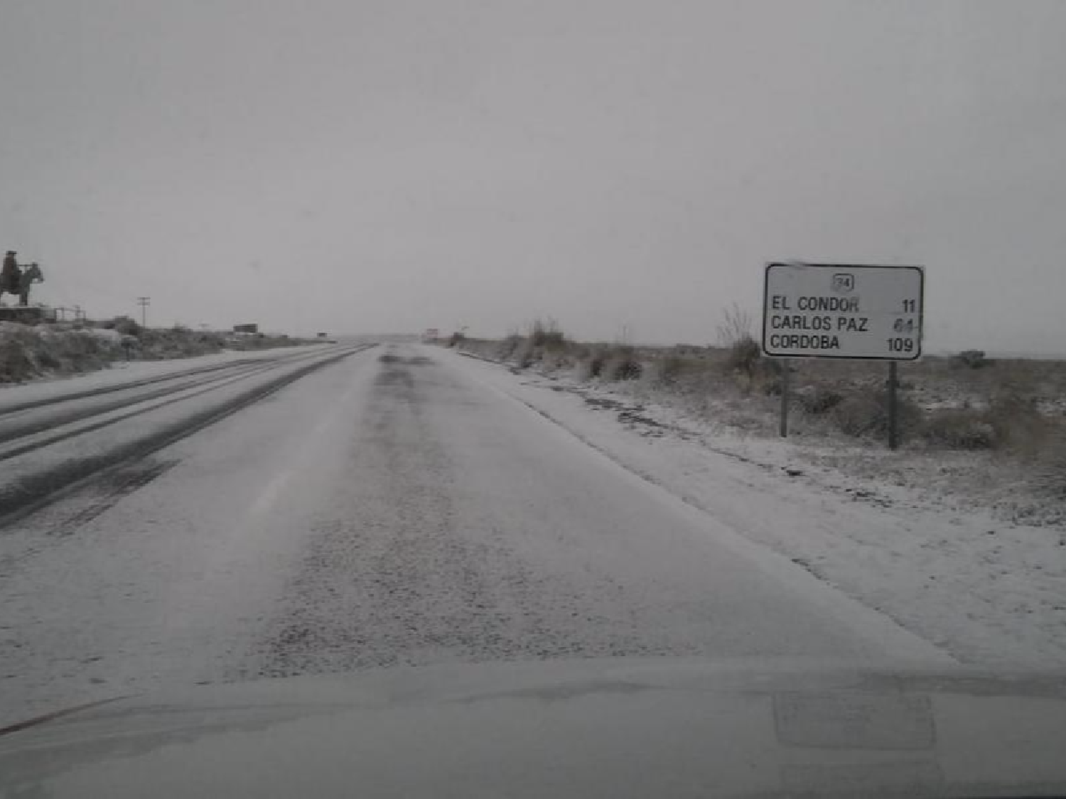 Nevó en las Altas Cumbres