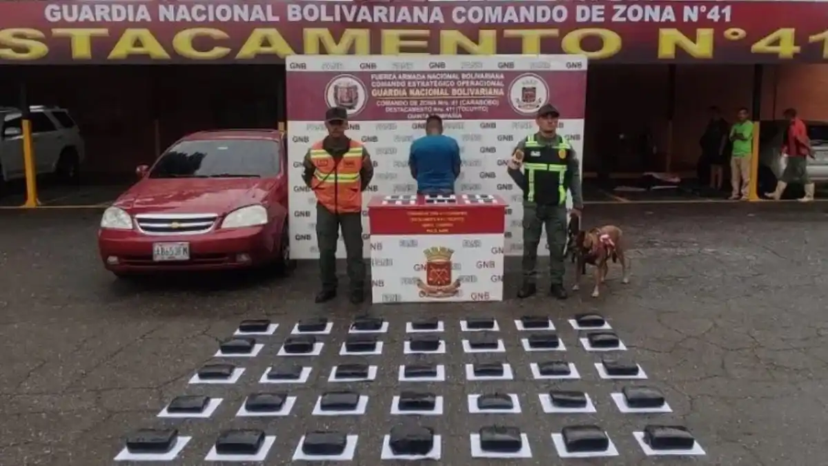 Capturaron a sujeto que llevaba 32 panelas de droga en una camilla