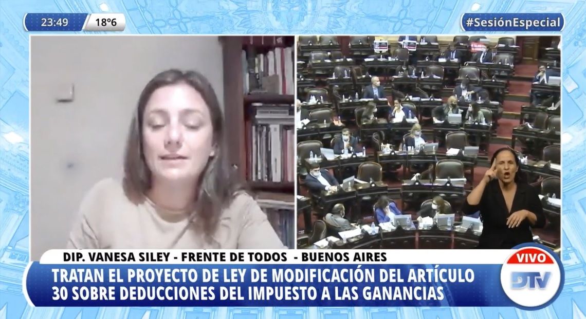Qué dijo Vanesa Siley, la diputada del FdT por la Provincia que se opone a que los judiciales paguen impuesto a las Ganancias